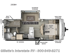 New 2026 Forest River Flagstaff Micro Lite 25DBH available in Haslett, Michigan