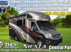 New 2019 Thor Motor Coach Four Winds Siesta Sprinter 24SJ RV W/Summit Pkg, Stabilizers & Dsl. Gen available in Alvarado, Texas