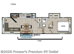 New 2026 Coachmen Chaparral Lite 27BAR available in Sturtevant, Wisconsin