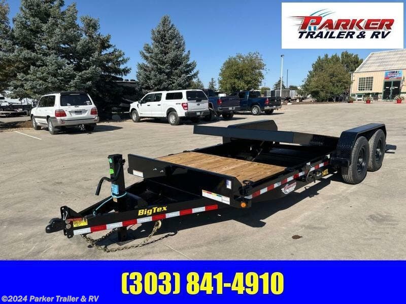 6x20 Flatbed Trailer For Sale New Big Tex 14TL 20BK TrailersUSA