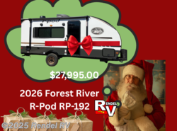 New 2026 Forest River R-Pod RP-192 available in Rice, Texas