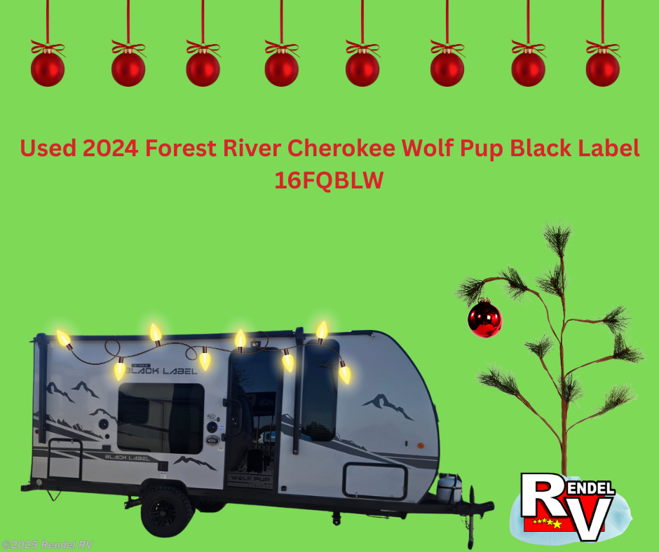 Used 2024 Forest River Cherokee Wolf Pup Black Label 16FQBLW available in Rice, Texas