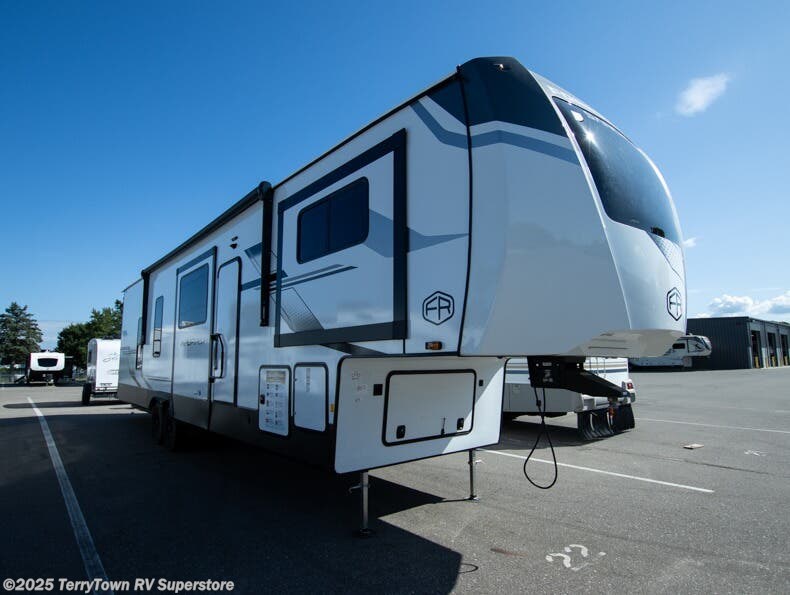 New 2026 Forest River Sandpiper 3990FL available in Grand Rapids, Michigan