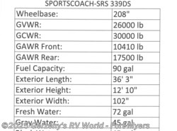 New 2022 Coachmen Sportscoach SRS available in Fort Myers, Florida