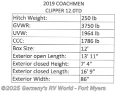 New 2021 Coachmen Clipper Express available in Fort Myers, Florida