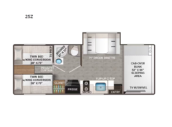 New 2026 Thor Motor Coach Four Winds 25Z available in Bunker Hill, Indiana