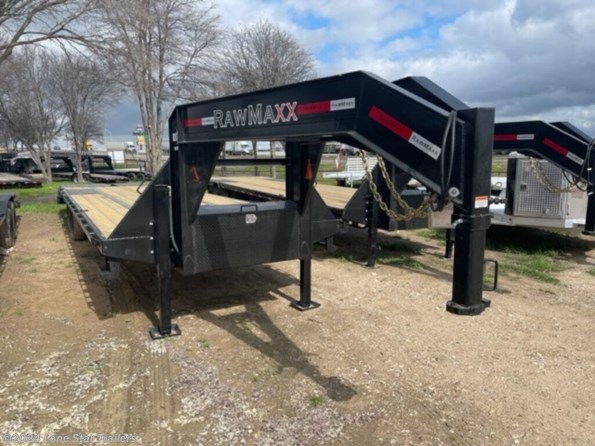 2024 RawMaxx | 8.5x32 | GN Flatbed | 2-12k Dually Axles | Black available in Lacy Lakeview, TX
