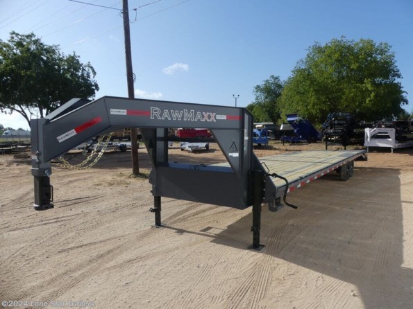 2024 RawMaxx | 8.5x40 | FDX Flatbed | 2-7k axles | Black | Mons available in Lacy Lakeview, TX