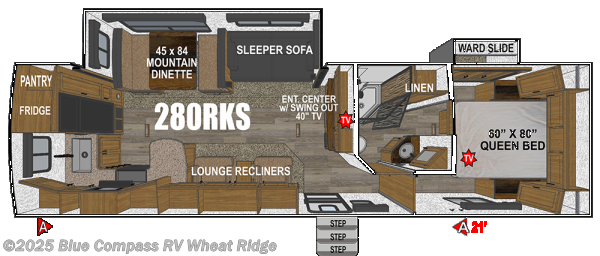 Used 2022 Outdoors RV Blackstone Black Stone Titanium Series 280RKS available in Wheat Ridge, Colorado