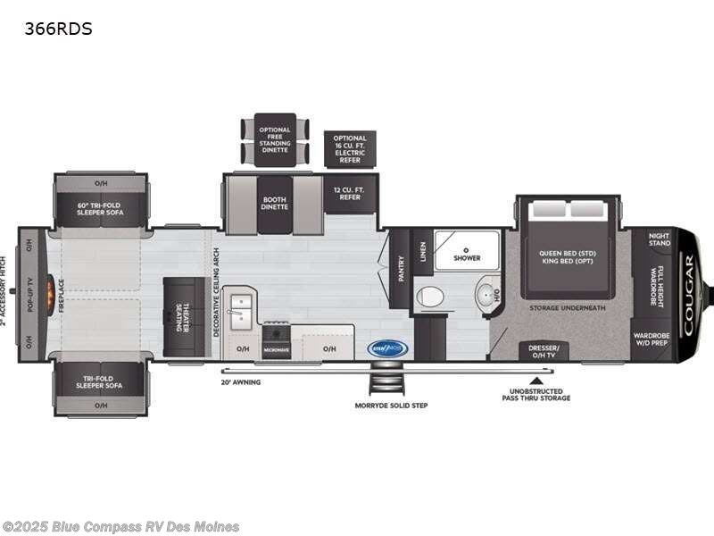 Used 2021 Keystone Cougar 366RDS available in Altoona, Iowa