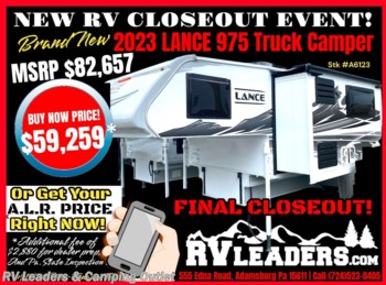 New 2023 Lance  Lance Truck Campers 975 available in Adamsburg, Pennsylvania