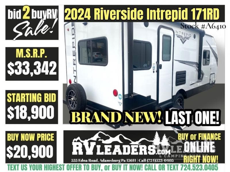 New 2025 Riverside RV Intrepid 171RDi available in Adamsburg, Pennsylvania