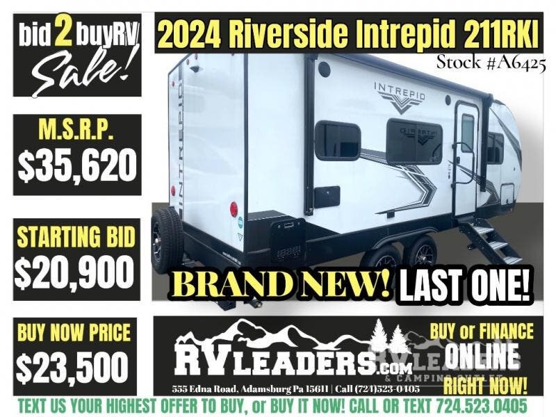 New 2025 Riverside RV Intrepid 211RKI available in Adamsburg, Pennsylvania