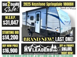 New 2025 Keystone Springdale Classic Mini 1800BH available in Adamsburg, Pennsylvania