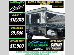 Used 2021 Forest River Rockwood Extreme Sports 2280BHESP available in Adamsburg, Pennsylvania