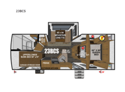 New 2026 Outdoors RV Back Country Series MTN TRX Titanium Series 23BCS available in Adamsburg, Pennsylvania