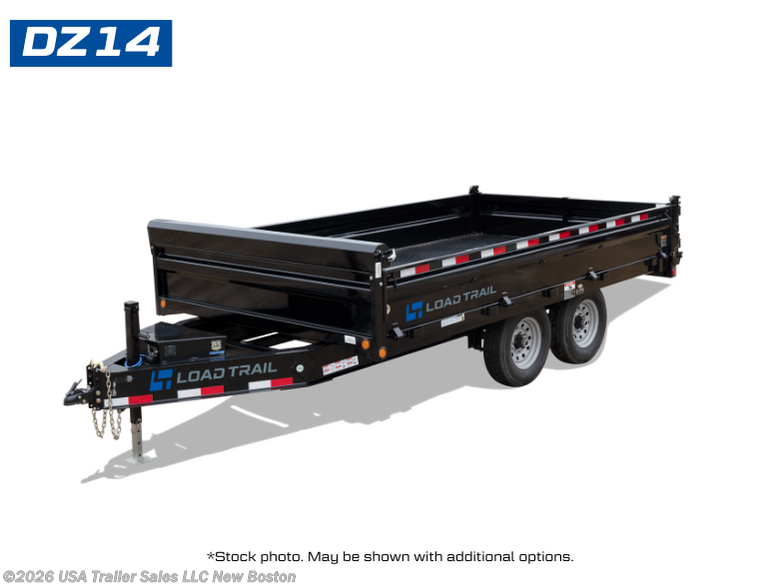 2025 Load Trail DZ 96" x 14' Tandem Axle Pintle Hook Deck Over Dump T