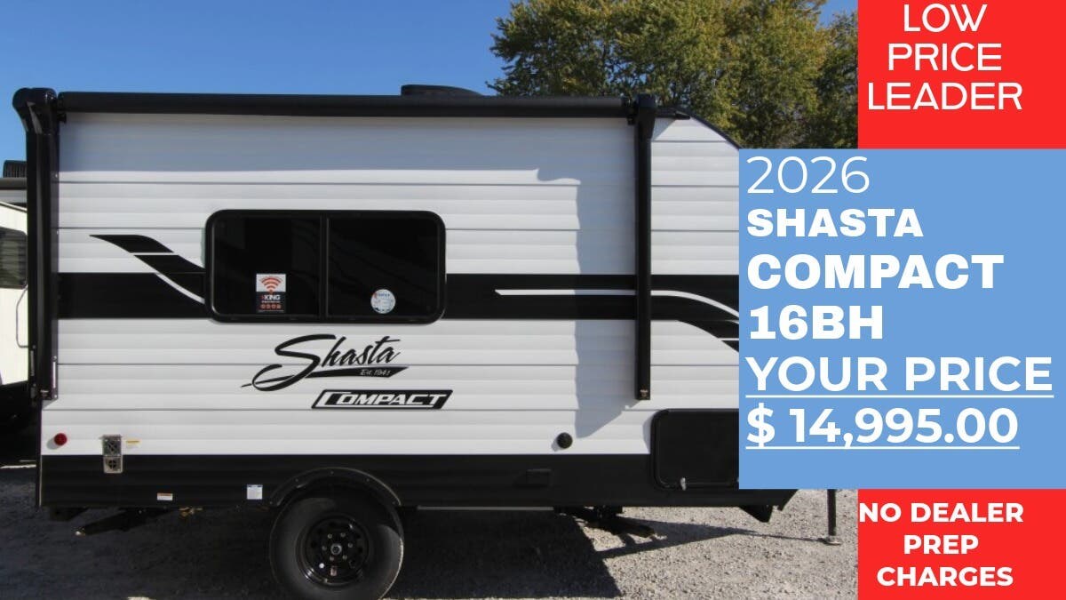 New 2026 Shasta Compact 16BH available in Panama City, Florida