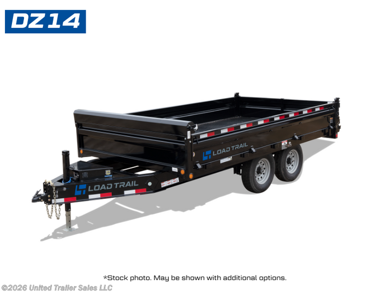 2025 Load Trail DZ 96" x 14' Tandem Axle Pintle Hook Deck Over Dump T