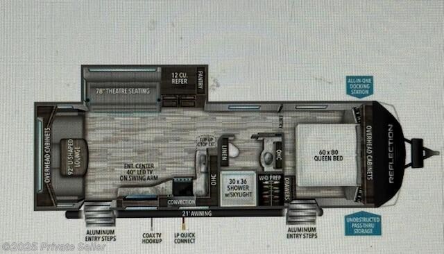 Used 2020 Grand Design Reflection Front bedroom, mid kitchen, rear living/dining roo available in Lexington, Kentucky