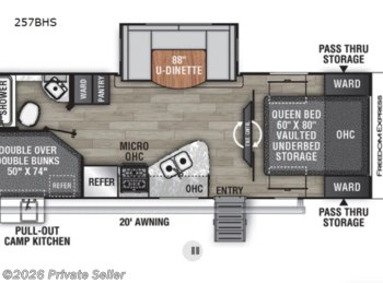 Used 2022 Coachmen Freedom Express 257BHS available in Harbinger, North Carolina