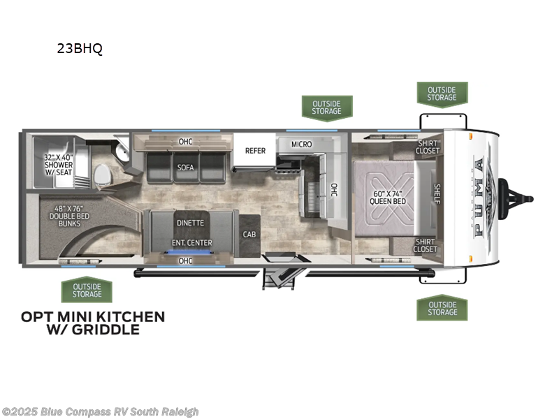 Used 2024 Palomino Puma 23BHQ available in Benson, North Carolina
