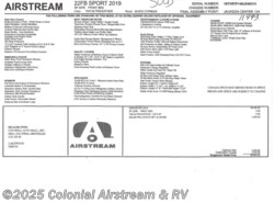 New 2019 Airstream Sport 22FB Bambi available in Lakewood, New Jersey