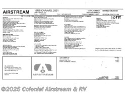 New 2021 Airstream Caravel 16RB available in Millstone Township, New Jersey