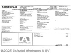 New 2021 Airstream Caravel 22FB available in Millstone Township, New Jersey