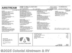 New 2021 Airstream Flying Cloud 28RBQ Queen available in Millstone Township, New Jersey