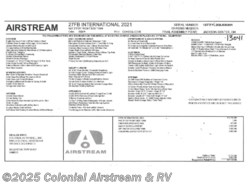 New 2021 Airstream International 27FBT Twin available in Millstone Township, New Jersey