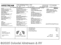 New 2022 Airstream International 27FBT Twin Hatch available in Millstone Township, New Jersey