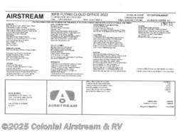 New 2022 Airstream Flying Cloud 30FBQ Office available in Millstone Township, New Jersey