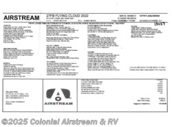 New 2022 Airstream Flying Cloud 27FBT Twin Hatch Bunk available in Millstone Township, New Jersey