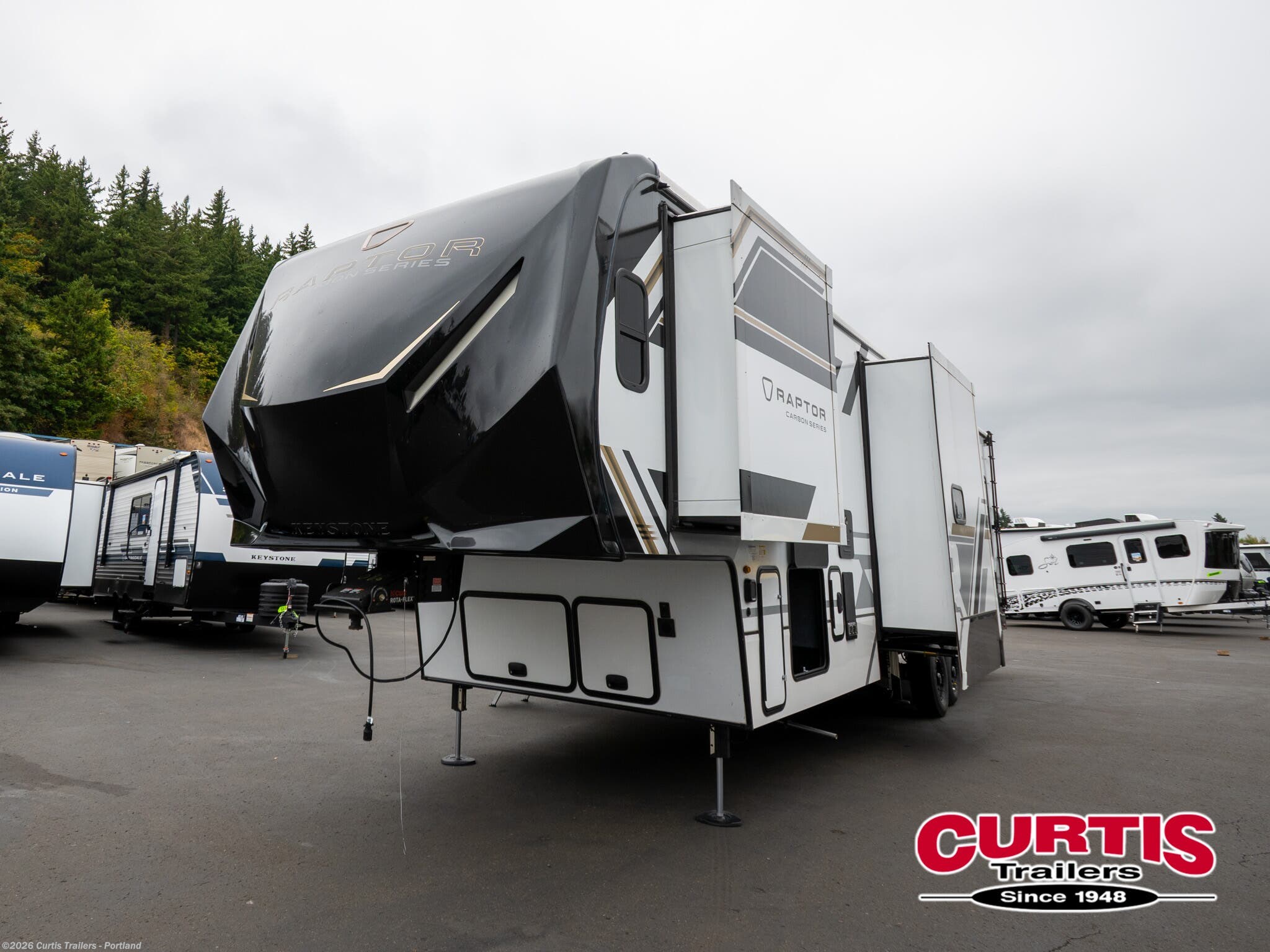 New 2027 Keystone Raptor Carbon 368 available in Portland, Oregon