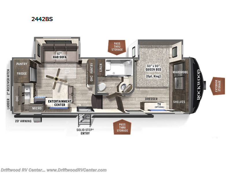 Used 2022 Forest River Rockwood Ultra Lite 2442BS available in Clermont, New Jersey