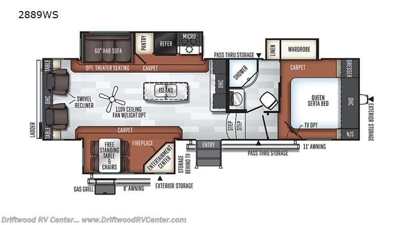Used 2019 Forest River Rockwood Ultra Lite 2889WS available in Clermont, New Jersey
