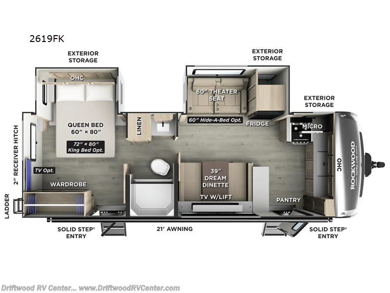 New 2026 Forest River Rockwood Ultra Lite 2619FK available in Clermont, New Jersey