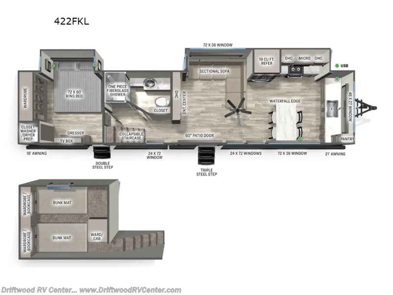 New 2026 Forest River Sierra Destination Trailers 422FKL available in Clermont, New Jersey