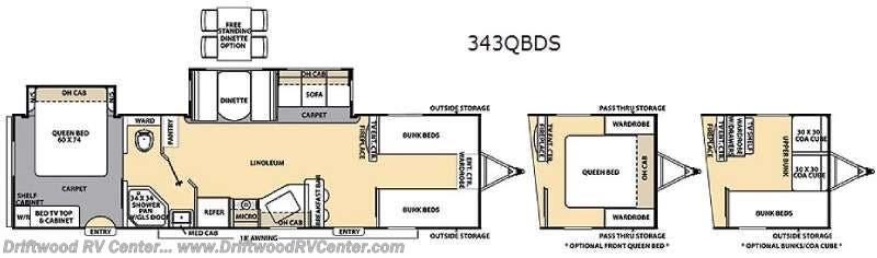 Used 2015 Coachmen Catalina 343QBDS available in Clermont, New Jersey