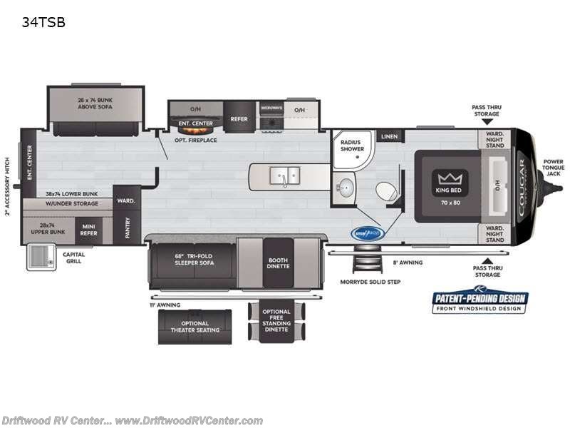 Used 2021 Keystone Cougar Half-Ton 34TSB available in Clermont, New Jersey