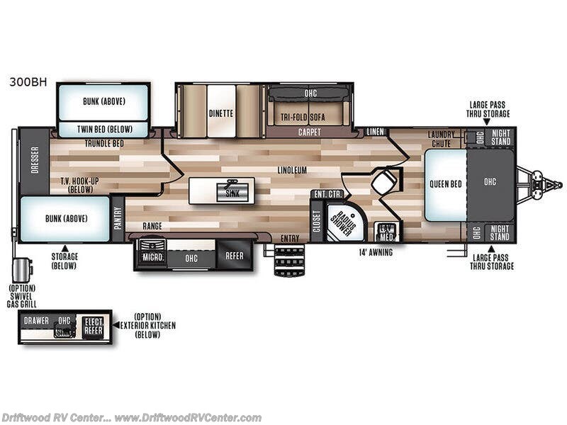 Used 2017 Forest River Salem Hemisphere Lite 300BH available in Clermont, New Jersey