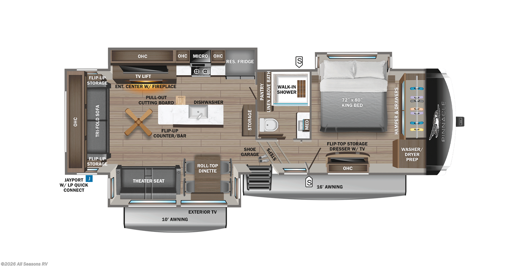 New 2026 Jayco Pinnacle 32RLTS available in Muskegon, Michigan