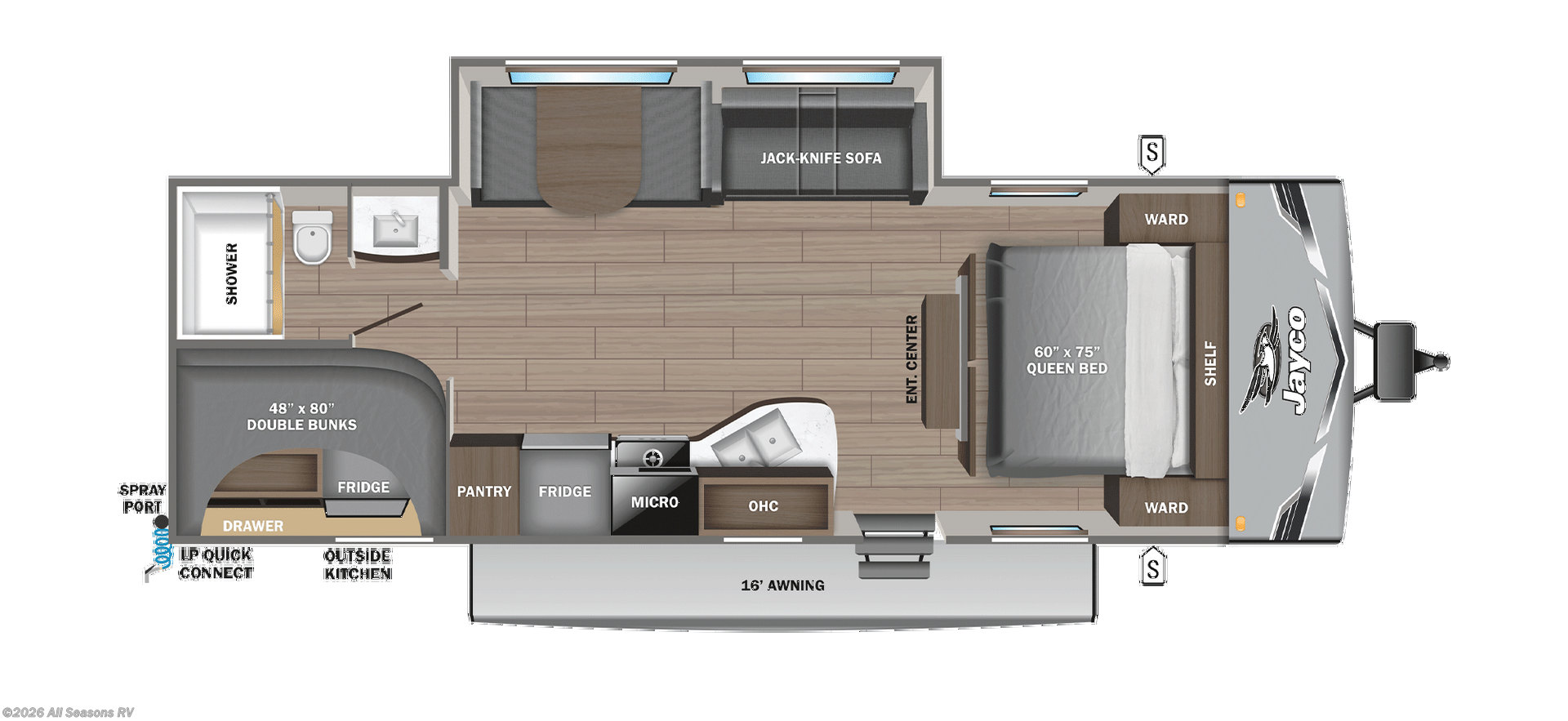New 2026 Jayco Jay Flight SLX 261BHS available in Muskegon, Michigan