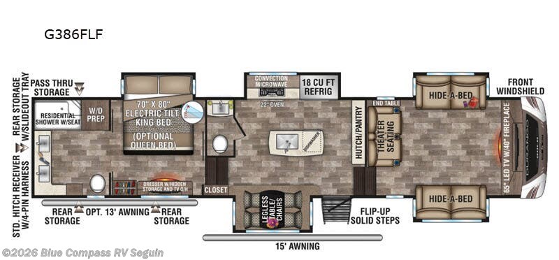 Used 2020 K-Z Durango Gold G386FLF available in Seguin, Texas