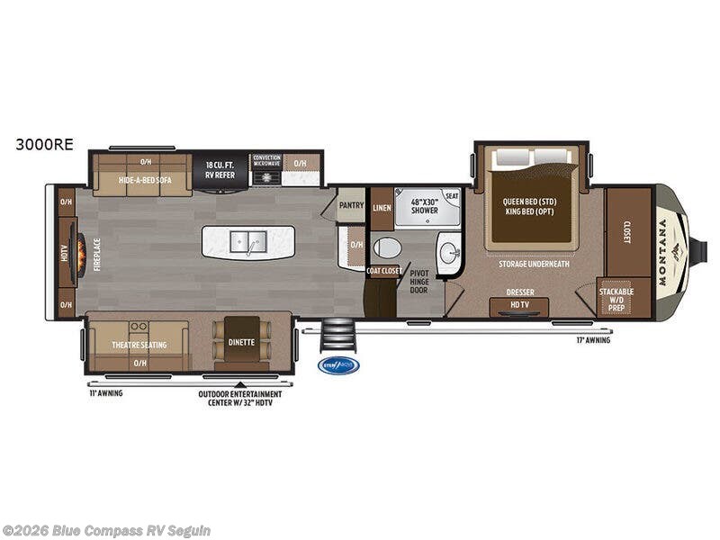 Used 2017 Keystone Montana 3000RE available in Seguin, Texas