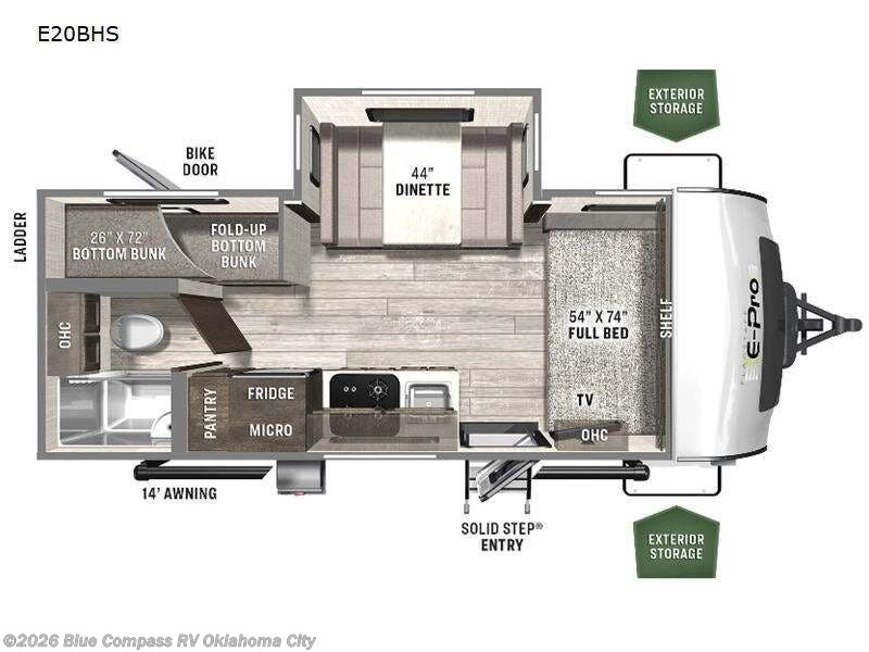 Used 2022 Forest River Flagstaff E-Pro E20BHS available in Norman, Oklahoma