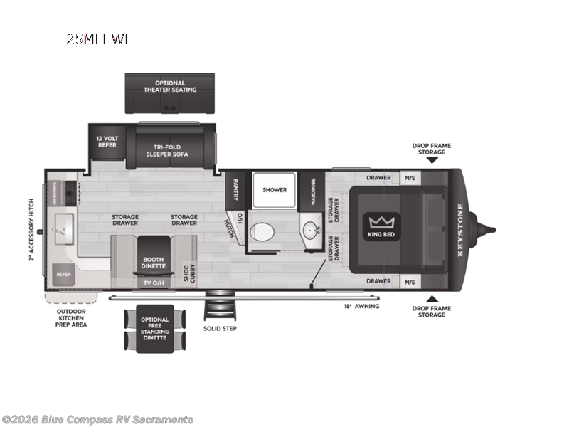 New 2026 Keystone Cougar Half-Ton 25MLEWE available in Rancho Cordova, California