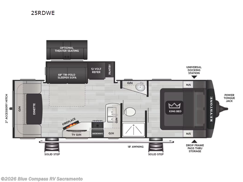 New 2026 Keystone Cougar Western Elevation 25RDWE available in Rancho Cordova, California