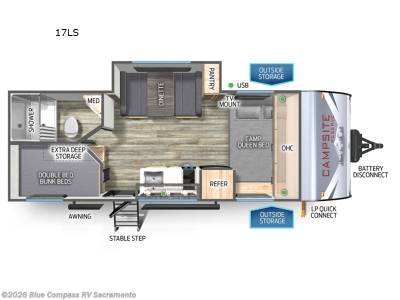 Used 2025 Forest River Campsite Reserve 17LS available in Rancho Cordova, California